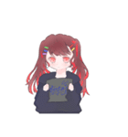 パーカーツインテちゃん（個別スタンプ：8）