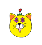 花猫のスタンプ（個別スタンプ：1）