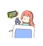 ほんわかロングちゃん（個別スタンプ：7）