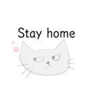 自粛中ノラネコ（個別スタンプ：40）