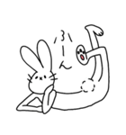 うさぎ(本当の友達選別編)（個別スタンプ：4）