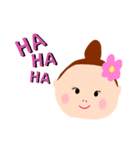 大文字のシンプルあいさつ（個別スタンプ：15）