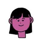 丸みを帯びた人々（個別スタンプ：5）