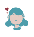 丸みを帯びた人々（個別スタンプ：13）