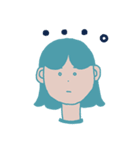 丸みを帯びた人々（個別スタンプ：14）