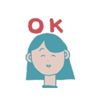 丸みを帯びた人々（個別スタンプ：16）