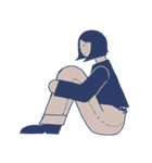 丸みを帯びた人々（個別スタンプ：25）