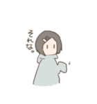 表情筋がしんでる女の子のゆるスタンプ（個別スタンプ：10）