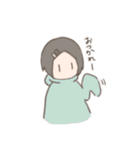 表情筋がしんでる女の子のゆるスタンプ（個別スタンプ：13）