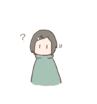 表情筋がしんでる女の子のゆるスタンプ（個別スタンプ：16）