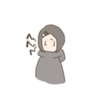 表情筋がしんでる女の子のゆるスタンプ（個別スタンプ：19）