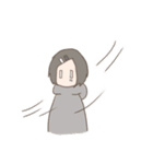 表情筋がしんでる女の子のゆるスタンプ（個別スタンプ：22）