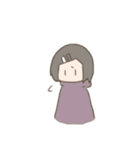 表情筋がしんでる女の子のゆるスタンプ（個別スタンプ：23）