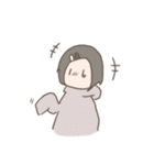 表情筋がしんでる女の子のゆるスタンプ（個別スタンプ：25）