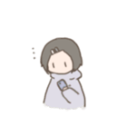 表情筋がしんでる女の子のゆるスタンプ（個別スタンプ：28）