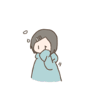 表情筋がしんでる女の子のゆるスタンプ（個別スタンプ：31）