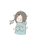 表情筋がしんでる女の子のゆるスタンプ（個別スタンプ：33）