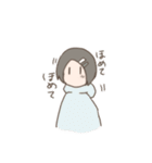 表情筋がしんでる女の子のゆるスタンプ（個別スタンプ：34）