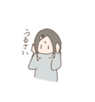 表情筋がしんでる女の子のゆるスタンプ（個別スタンプ：38）