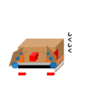 しかくいとり.（個別スタンプ：9）