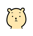 くまさんのいろんな顔スタンプ（個別スタンプ：16）