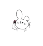 ヲタクにもパンピーにも適用するうさぎ（個別スタンプ：14）
