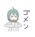 そでが長い少女（個別スタンプ：3）