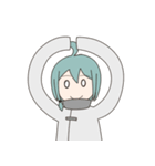 そでが長い少女（個別スタンプ：7）