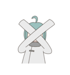 そでが長い少女（個別スタンプ：8）