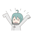 そでが長い少女（個別スタンプ：13）
