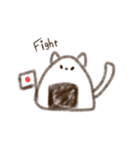 ねこくるーおにぎりバージョンー（個別スタンプ：16）