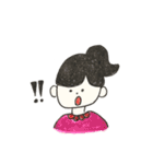 女の子とゆかいな動物（個別スタンプ：3）