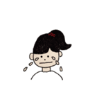 女の子とゆかいな動物（個別スタンプ：6）