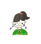 女の子とゆかいな動物（個別スタンプ：7）