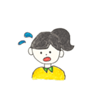 女の子とゆかいな動物（個別スタンプ：15）