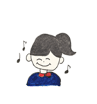 女の子とゆかいな動物（個別スタンプ：19）