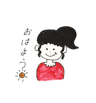 女の子とゆかいな動物（個別スタンプ：27）
