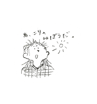 ぼさぼさガール（個別スタンプ：1）
