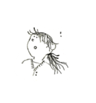 ぼさぼさガール（個別スタンプ：9）