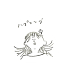 ぼさぼさガール（個別スタンプ：11）