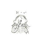 ぼさぼさガール（個別スタンプ：14）
