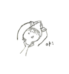 ぼさぼさガール（個別スタンプ：18）