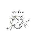 ぼさぼさガール（個別スタンプ：22）