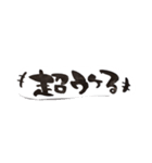 文字だけスタンプ(ふちなし)（個別スタンプ：6）