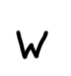 ⸜❤︎⸝‍文字☺︎ら行〜わ行（個別スタンプ：36）