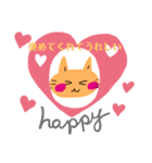 いつも笑顔の猫april（個別スタンプ：37）