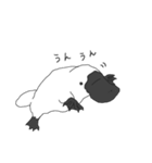 モノトーンな動物たち（個別スタンプ：5）