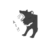 モノトーンな動物たち（個別スタンプ：18）