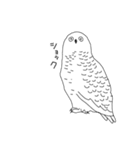 モノトーンな動物たち（個別スタンプ：19）