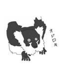 モノトーンな動物たち（個別スタンプ：20）